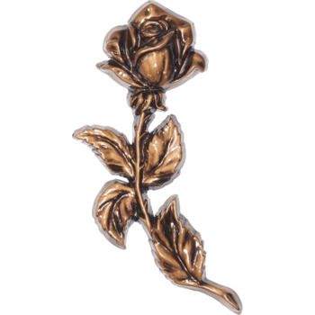 Роза для надгробий 004 24х11см, бронза