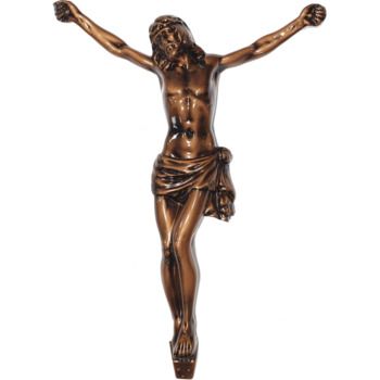 Распятие католическое для надгробий 029 36х26см, бронза