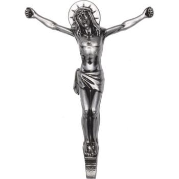 Распятие православное для надгробий 026 27х19см, серебро