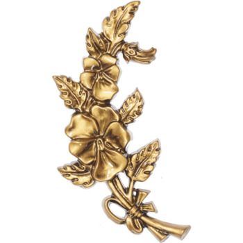 Цветок для надгробий 005 22х11см, золото