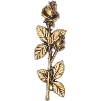 Роза для надгробий 022 27.5х9см, золото