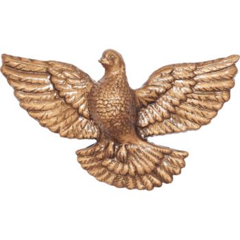 Голубь для надгробий 003 23х15см, бронза