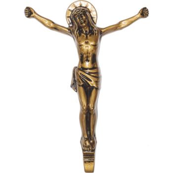 Распятие православное для надгробий 027 24х17.5см, золото