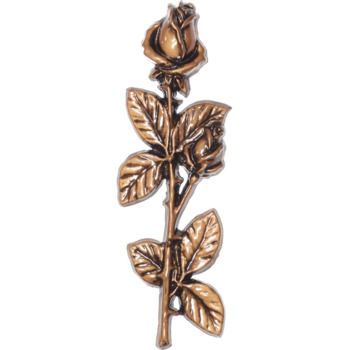 Роза для надгробий 022 27.5х9см, бронза