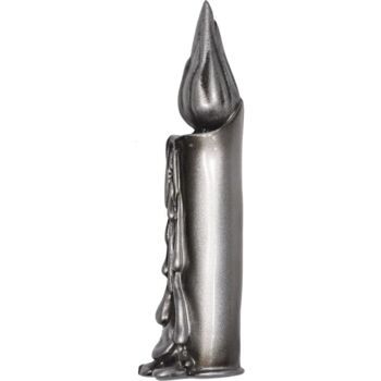 Свеча для надгробий 002 18.5х5.5см, серебро