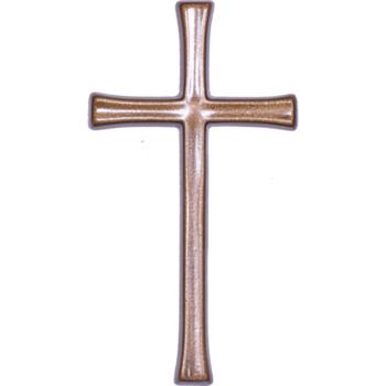 Крест католический для надгробий 017 12х6.5см, бронза