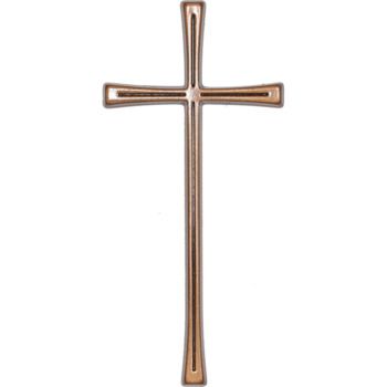 Крест католический для надгробий 016 16х7.5см, бронза