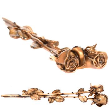 Роза для надгробий 001 58х13см, бронза
