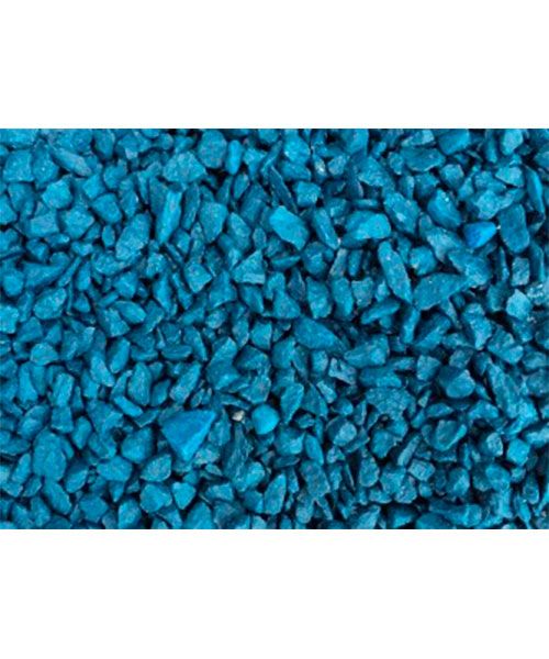 Щебень крашенный декоративный синий (20 кг)