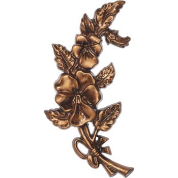 Цветок для надгробий 005 22х11см, бронза